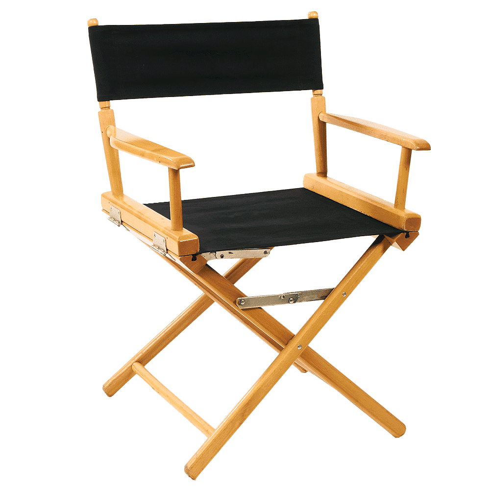 Chaise pliante noire I Location pour Tournage Cinéma I Paris & France